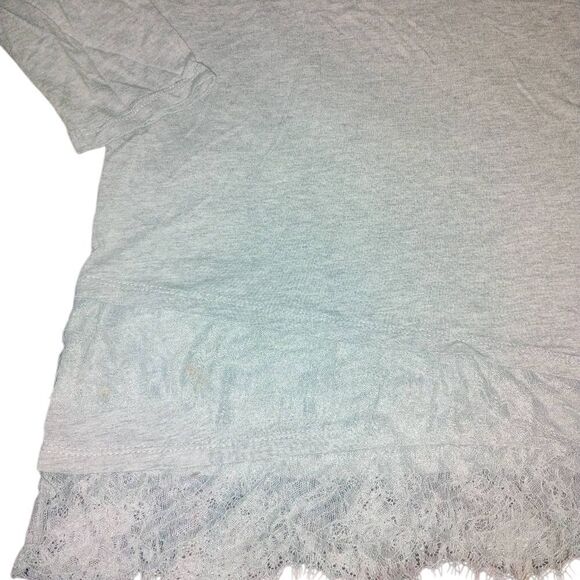 Lane Bryant Elegant Gray Lace Bottom Women's Top - Picture 6 of 11